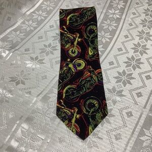 Harley- Davidson Tie Vintage Ralph Martin Silk